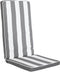 Stoelkussen DKD Home Decor Grijs Wit (42 x 4 x 115 cm)