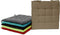 Stoelkussen groen 40x40cm - 4 Stuks - Kussens met lintje