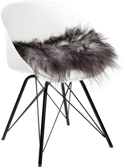 Stoelkussen schapenvacht IJslands | Grijs | 37 x 37cm