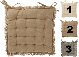 Stoelkussens - Set van 4 - 40x40cm - 3 Kleuren