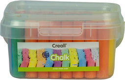 Stoepkrijt creall 50 stuks 6 kleuren | Pot a 50 stuk | 12 stuks