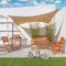 Stof 3 x 4 m Zonnetent 300 x 400 x 0,5 cm Polyethyleen Wit