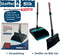Stoffer en Blik met lange steel 121 cm - Synx Tools Veger en blik met lange steel - Verstelbaar steel tot 121 cm - Stoffer & Blik Met Schoonmaaktanden - veger en blik