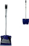 Stoffer en Blik met lange steel 95 cm Synx Tools - Blauw Kunststof - Hotel Stoffer Blik set - Stoffer en blik sluitend model - Schoonmaak artikelen - Bezem / Veger en blik met lange steel - Schoonmaken
