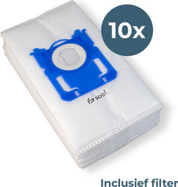 Stofzuigerzakken - 10 stuks - Geschikt voor S-Bag stofzuigers - Geschikt voor Philips, Electrolux, AEG en meer - Inclusief Filter