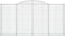 vidaXL - Schanskorven - 4 - st - gewelfd - 300x50x140/160 - cm - ijzer