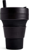 Stojo - Biggie Cup - Koffie / Theebeker - 470 ml - Herbruikbaar - Opvouwbaar - Ink