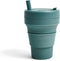 Stojo - Biggie Cup - Koffie / Theebeker - 470 ml - Herbruikbaar - Opvouwbaar - Groen