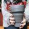 Stojo - Biggie Cup - Koffie / Theebeker - 470 ml - Herbruikbaar - Opvouwbaar - Carbon