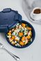 Stojo - Bowl - Vershouddoos / Lunchbox - met Deksel - 1065 ml - Opvouwbaar - Herbruikbaar - Denim