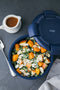 Stojo - Bowl - Vershouddoos / Lunchbox - met Deksel - 1065 ml - Opvouwbaar - Herbruikbaar - Denim
