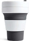 Stojo - Pocket Cup - Koffie / Theebeker - 355 ml - Herbruikbaar - Opvouwbaar - Slate