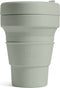 Stojo - Pocket Cup - Koffie / Theebeker - 355 ml - Herbruikbaar - Opvouwbaar - Sage
