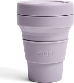 Stojo - Pocket Cup - Koffie / Theebeker - 355 ml - Herbruikbaar - Opvouwbaar - Purple