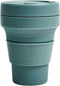 Stojo - Pocket Cup - Koffie / Theebeker - 355 ml - Herbruikbaar - Opvouwbaar - Eucalyptus