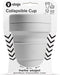 Stojo - Pocket Cup - Koffie / Theebeker - 355 ml - Herbruikbaar - Opvouwbaar - Cashmere