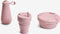 Stojo - Sport Drinkfles - 590 ml - Carnation - Opvouwbaar - Herbruikbaar - Roze
