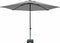 Stokparasol elba push-up 300 cm polyester light grey grade 6 zonwering