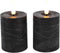 Stompkaars Lyon met LED - 5 x 9 cm - Zwart - 2 stuks