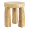 Stool Donna, L Natural / Mahogany wood