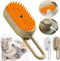 Stoomborstel - Honden & Katten - Premium 3-in-1 Ontharingsborstel - Perfecte Verzorging - Huisdieren