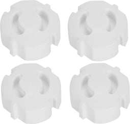 Stopcontactbeveiliging - 4 stuks - wit - zelf plakkend - klemmetjes/beveiligers
