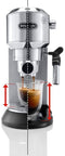 De'Longhi Dedica Style EC 685 - Pistonmachine - Stoompijpje voor melkopschuimen - Zilver