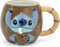 Stor 3d Mok In Geschenkdoos Stitch In Kokosnoot 420ml Blauw