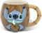 Stor 3d Mok In Geschenkdoos Stitch In Kokosnoot 420ml Blauw