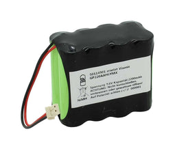 Storage battery NiMH 9.6V 2200mAh replaces Visonic GP220AAH8YMX