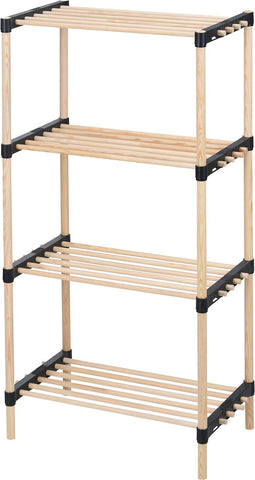 Storage solutions Schoenenrek met 4 schappen 49x28x92,5 cm hout