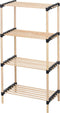 Storage solutions Schoenenrek met 4 schappen 49x28x92,5 cm hout