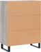 vidaXL - Dressoir - 69,5x34x90 - cm - bewerkt - hout - grijs - sonoma - eikenkleurig