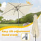 Angel Living Parasol - Kantelbaar - 140 x 210 cm - Rechthoek - Crème