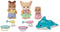 Sylvanian Families 5749 Trio Peutervriendjes Zwembad Fun- inclusief 3 fluweelzachte speelfiguren