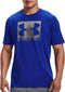 Under Armour UA BOXED SPORTSTYLE SS Heren Sportshirt - Blauw - Maat M