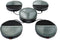 Bourgini Chef's Dinner Party Gourmetstel - 4-5 Personen - Vaatwasserbestendig - Glazed Grey