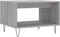 vidaXL - Salontafel - 60x50x40 - cm - bewerkt - hout - grijs - sonoma - eikenkleurig