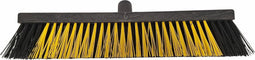 Straatbezem 450x65 mm 81% gerecycled geel/zwart