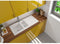STRADOUR Inbouw spoelbak 1,5 bak + 1 afdruiprek Einna - Hars - 100 x 50 cm - Wit