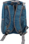 Strand/camping koeltas - Rugtas/rugzak model - 23 x 15 x 36 cm - 2 vakken - blauw