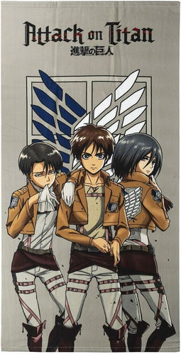 Strandhanddoek Attack on Titan Multicolour 100 % polyester 70 x 140 cm