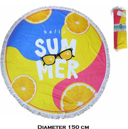 Strandlaken Rond polyester - diameter 150cm - SUMMER
