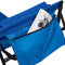 Strandmat met rugleuning, strandbed blauw