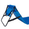 Strandmat met rugleuning, strandbed blauw