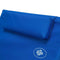 Strandmat met rugleuning, strandbed blauw