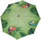 Strandparasol - Dierenprint - Assorti (Groen of Blauw) -met knik mogelijkheid - 142cm doorsnede