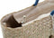 Strandtas DKD Home Decor 49 x 18 x 37 cm Natuurlijk Oranje Marineblauw (2 Stuks)