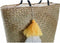 Strandtas DKD Home Decor 49 x 18 x 37 cm Natuurlijk Oranje Marineblauw (2 Stuks)