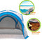 STRANDTENT AKTIVE MUGGENNET VOOR DE CAMPING 350 X 260 X 350 CM - blauw/grijs